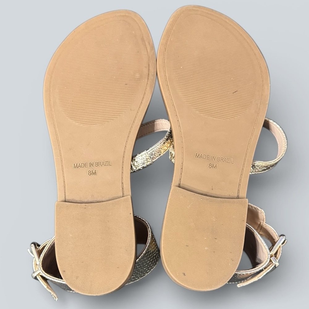 Steve Madden Gold Rico Sandals - Picture 7 of 7